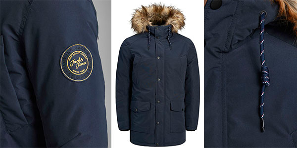 Parka Jack & Jones con capucha para hombre barata