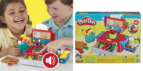 Caja registradora de juguete Play-Doh con sonidos oferta en Amazon