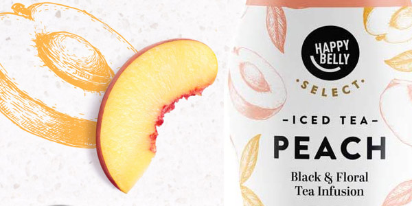 Pack x12 Té helado Amazon Happy Belly sabor melocotón chollo en Amazon