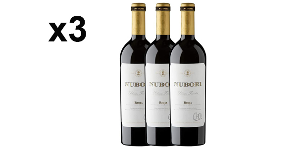 Pack x3 Botellas Nubori Selección de Familia Rioja barato en Amazon