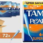 Pack x72 Tampones Tampax Pearl Super Plus baratos en Amazon