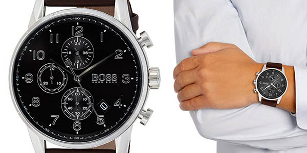reloj de pulsera de cuero Hugo Boss 1513494 oferta