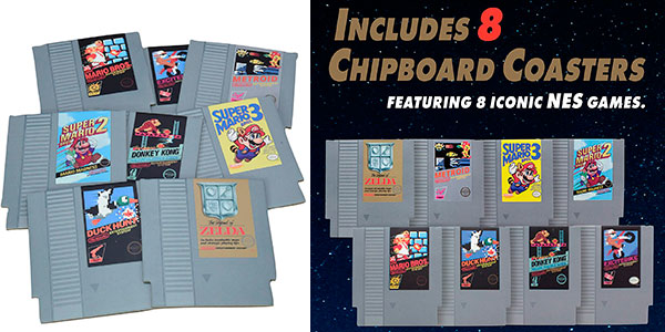 Set 8 posavasos con diseño de cartucho de NES barato