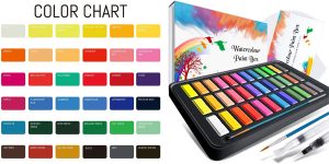 Set de pintura a la acuarela RATEL con 36 colores barato en Amazon