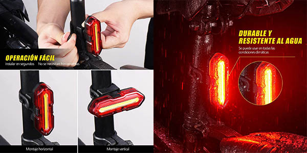 Topelek luces LED de posición para bicicleta oferta