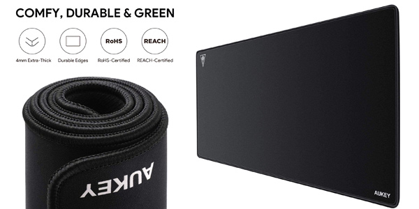 Alfombrilla Ratón Grande Aukey Gaming Mouse Pad XL barata en Amazon