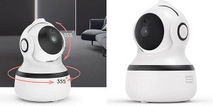 Cámara WiFi HAOTING 1080P con rotación y audio bidireccional