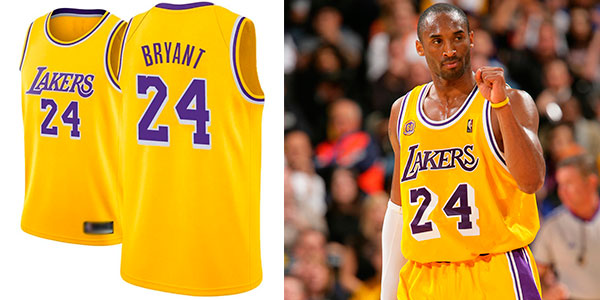 Chollo Camiseta Los Angeles Lakers de Kobe Bryant