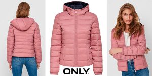 Chollo Chaqueta acolchada Only New Tahoe con capucha para mujer