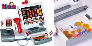 Caja registradora táctil de juguete Klein con luz y sonido