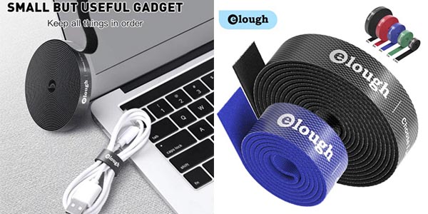 Elough velcro organizador cables