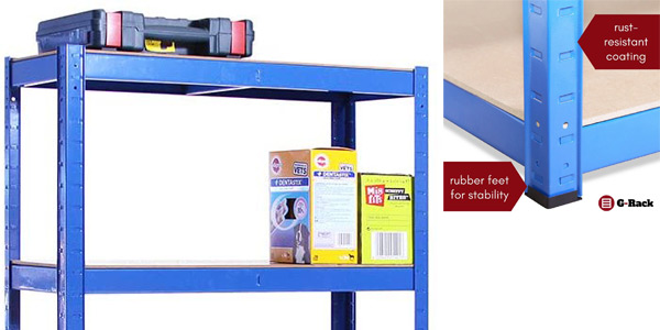 Estantería de almacenamiento G-Rack 0020-1 en acero inoxidable recubierto (150 x 75x30 cm) chollo en Amazon