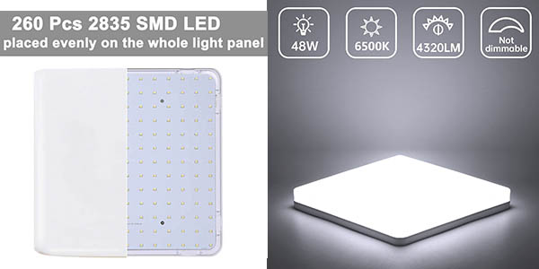 Kambo lámpara LED techo decorativa salón barata