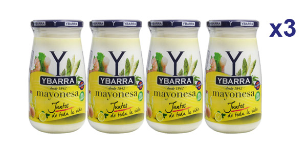 Pack x12 botes Mayonesa Ybarra de 450 ml/ud barato en Amazon