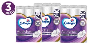 Pack x3 Colhogar Papel Higiénico Acolchado con 3x2 (72 Rollos) barato en Amazon