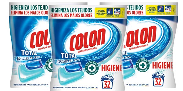 Pack x96 cápsulas Colon Total Power Gel Caps Higiene Blancura Impecable barato en Amazon