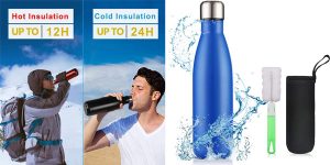 Botella térmica flintronic de 500 ml con funda y cepillo limpieza barata en Amazon