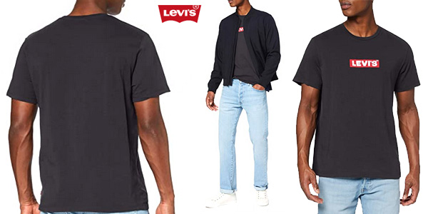 Camiseta Levi's Boxtab Graphic tee para hombre barata en Amazon