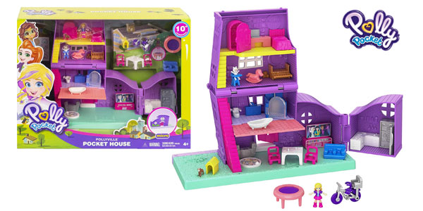 Casa de muñecas de juguete Polly Pocket con accesorios (Mattel GFP42) barata en Amazon