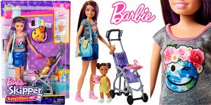 Chollo Muñeca Skipper, hermana de Barbie, niñera de paseo