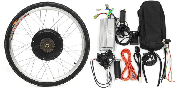 Kit conversión a bicicleta eléctrica de 48v barato en BangGood