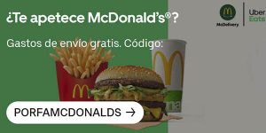 Uber Eats envío gratis Mcdonald's