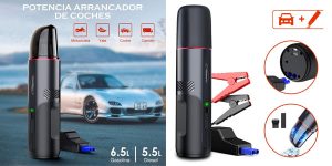 Arrancador de coches Yaber YR900 de 1200A con aspirador de mano barato en Amazon