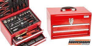 Caja de herramientas Mannesmann M29066 con 155 piezas