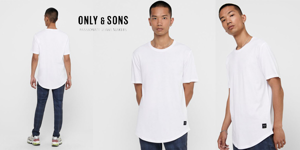Camiseta de manga corta Only & Sons Onsmatt Longy para hombre barata en Amazon
