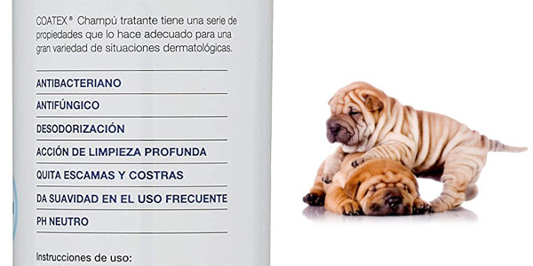 Champú tratante VetPlus Coatex de 500 ml para perros oferta en Amazon