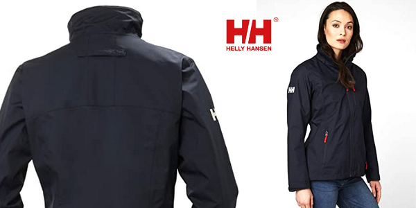 Helly Hansen Crew Jacket Chaqueta, Mujer, Negro, L : : Moda