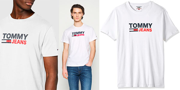 Chollo Camiseta Tommy Hilfiger Corp Logo para hombre