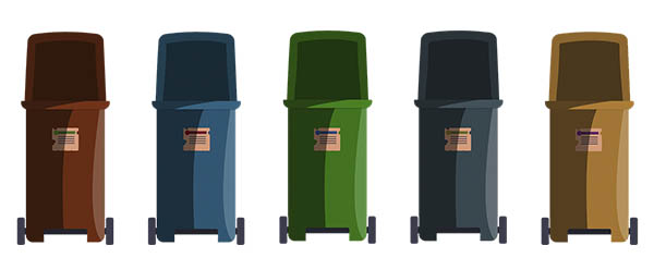 Cubo de reciclaje ecológico 45 litros de 3 compartimentos, reciclaje de  basura / cubos de reciclaje, Gran Capacidad, para Papel, Vidrio y Plástico,  Id