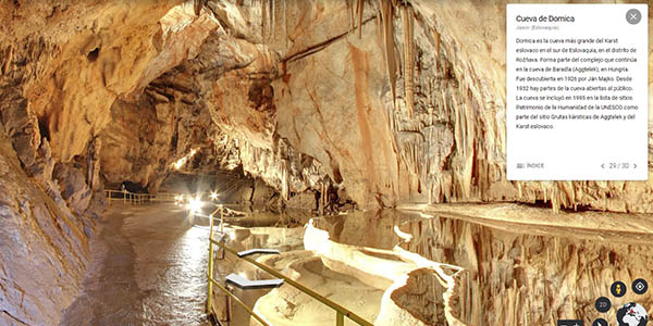Cueva Domica visita virtual Google Earth
