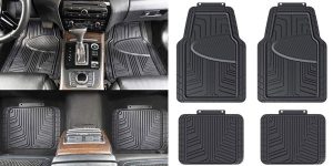 Alfombrilla universal de goma Amazon Basics para coches barata en Amazon
