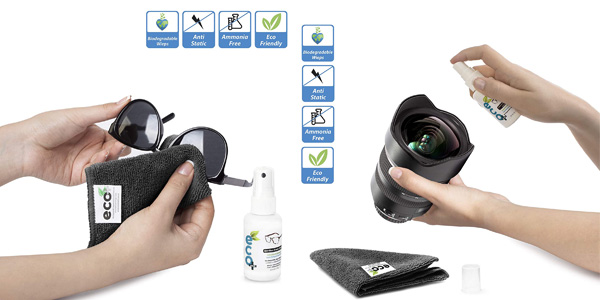 Líquido limpiador óptico Ecomoist para gafas y lentes de 50 ml + toalla de microfibra fina chollo en Amazon