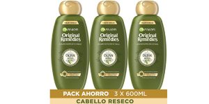 Pack x3 Champú Garnier Original Remedies Oliva Mítica de 600 ml/ud barato en Amazon