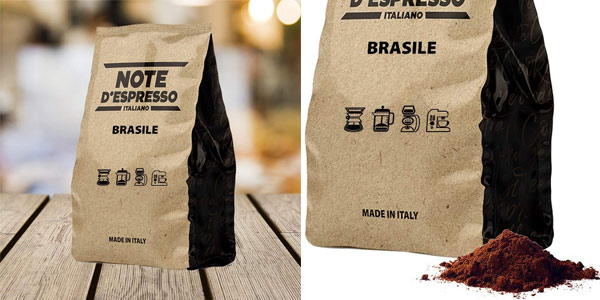 Pack x4 paquetes Café molido Brasil Note D'Espresso de 250 gr/ud chollo en Amazon