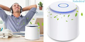 Purificador de aire Nobebird portátil con función aromaterapia y filtro HEPA barato en Amazon