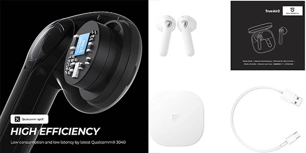 ▷ Chollo Auriculares inalámbricos IPX5 Bluetooth 5.3 con estuche de carga  por sólo 7,99€ con doble cupón descuento (-80%)