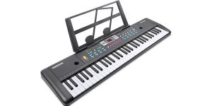 Teclado electrónico RenFox USB de 61 teclas