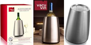 Chollo Enfriador de botellas de vino Vacuvin de acero inoxidable