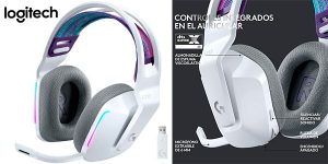 Chollo Auriculares gaming Logitech G733 inalámbricos con micrófono