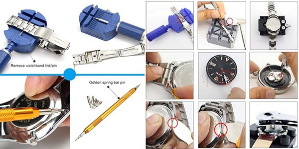 Kit de Reparación de relojes Yuning oferta en Amazon
