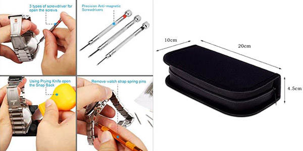 Kit de Reparación de relojes Yuning chollo en Amazon