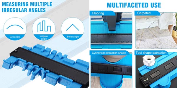 Pack x3 Medidores de perfil Liumy para cortes precisos oferta en Amazon