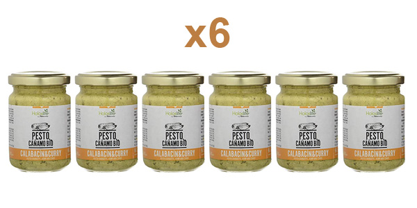 Pack x6 Pesto Bio Holoslife Cáñamo Calabacín & Curry barato en Amazon