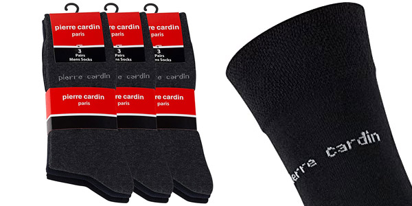 Pack x9 Pares de calcetines Pierre Cardin para hombre chollo en Amazon