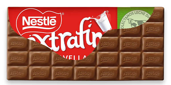 Pack x28 tabletas de chocolate con leche Nestlé Extrafino con avellanas