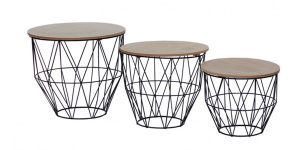 Chollazo Kit 3 Mesitas de centro Tribal Thinia Home por sólo 24,91€ (55